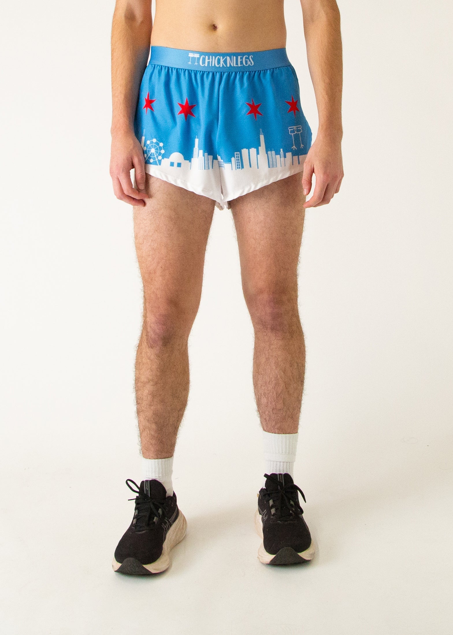 Men's Chicago Skyline 2" Split Shorts